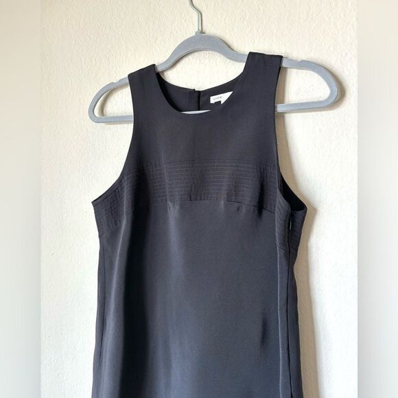 Vince  Mini Black Dress Crew Neck Sleeveless Size 8 - Picture 6 of 12
